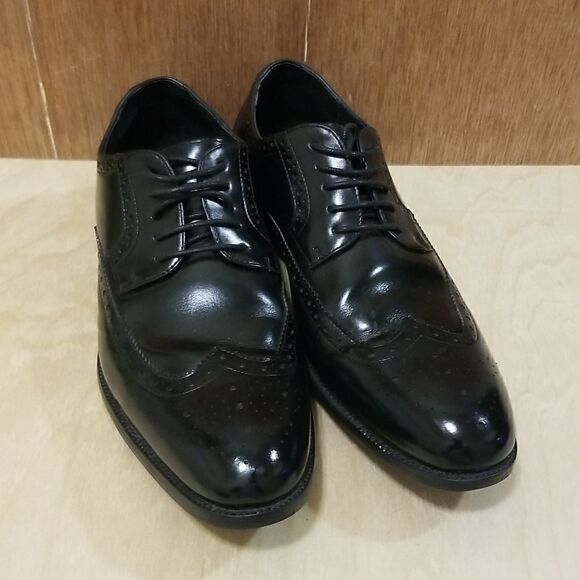 Stacy Adam Wingtip Shoes Sz 10 - Picture 8 of 10